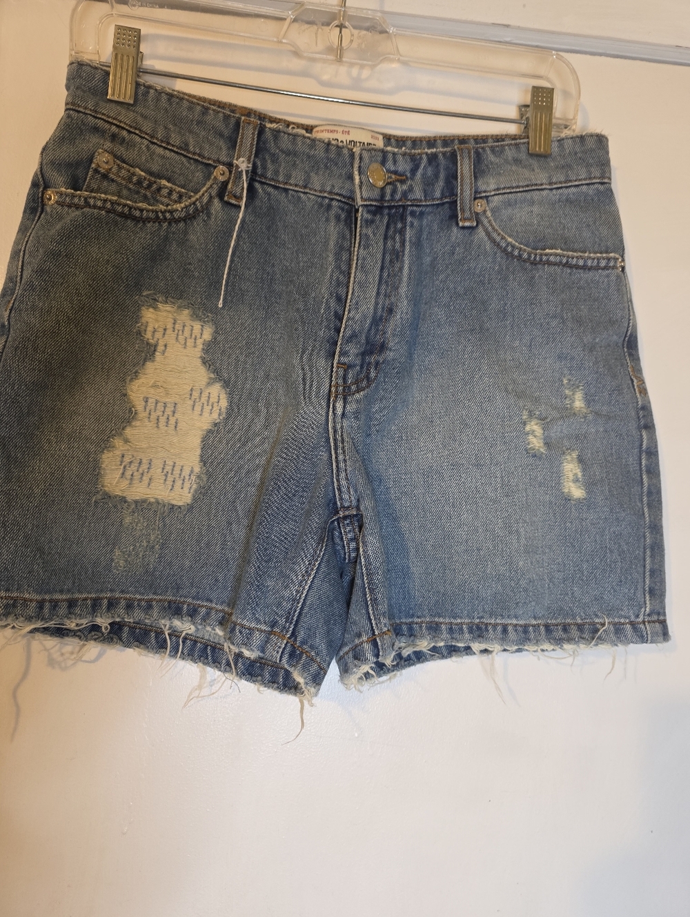 Zadig & Voltaire Defile Women Jeans Short Size 34" Inches Inseam 4.5" In Rise 8"
